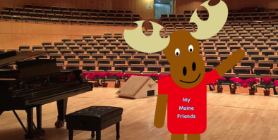 A Moose on a Concert Stage