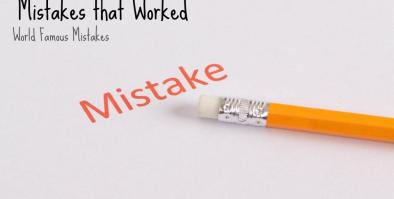 the word mistake in red print with a yellow pencil and eraser
