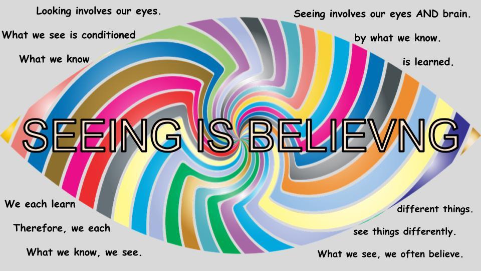 Seeing Is believing