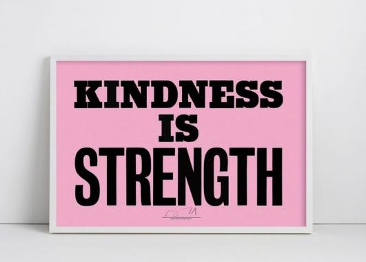 Kindness is strength sign