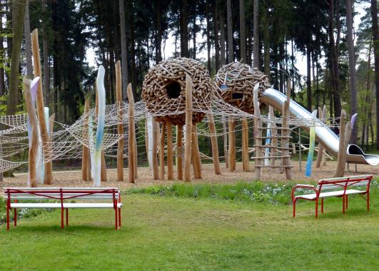 An outdoor playground