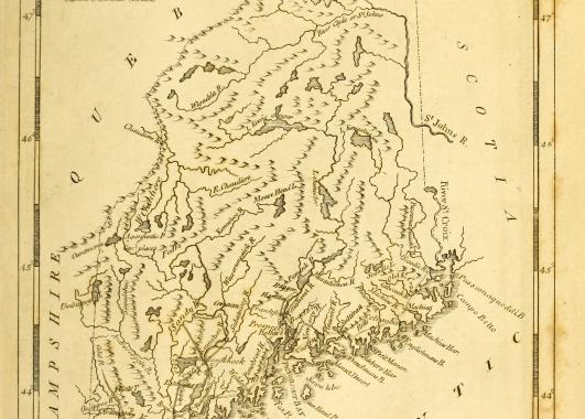 Old Map of Maine