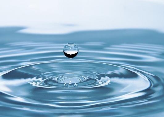 A drop of water landing in a pool with ripples going outward image downloaded from Pixabay.com