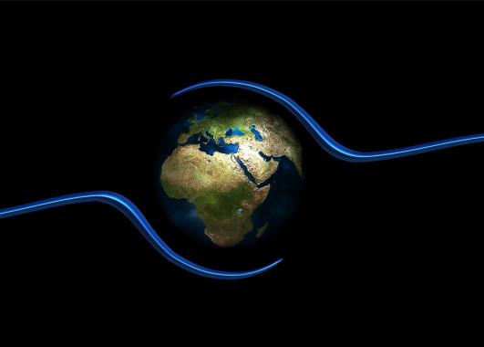 Hands holding Earth